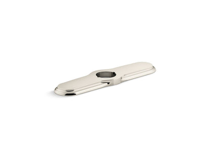 KOHLER K-99272-SN 3-hole kitchen faucet escutcheon - Vibrant Polished Nickel