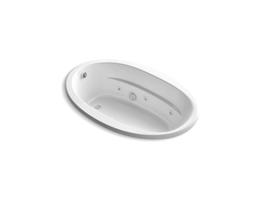 KOHLER K-6347-CB-0 Sunward 66" X 42" Drop-In Whirlpool Bath In White