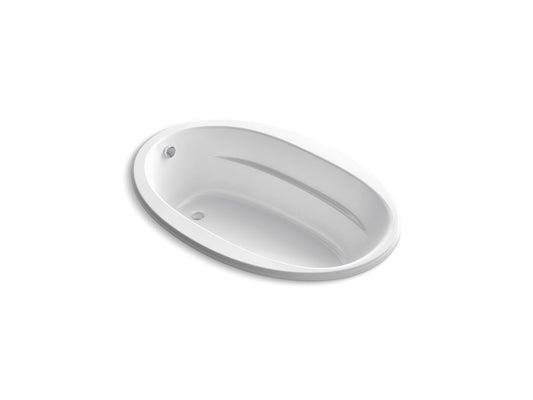 KOHLER K-6347-GH-0 Sunward 66" X 42" Drop-In Heated Bubblemassage Air Bath In White