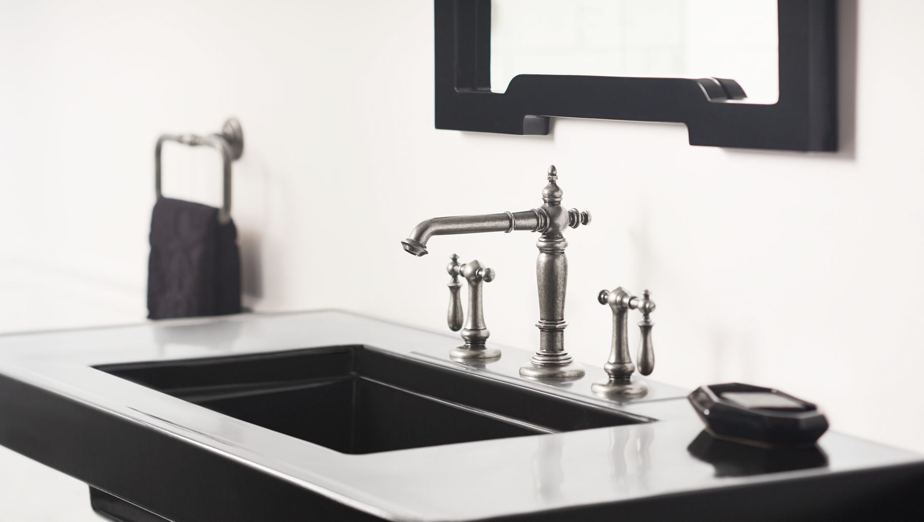 KOHLER K-2297-0 Kathryn 24" Rectangular Undermount Bathroom Sink - White