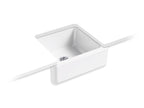 KOHLER K-5665-FF Whitehaven 23-1/2" Undermount Single-Bowl Farmhouse Kitchen Sink - Sea Salt