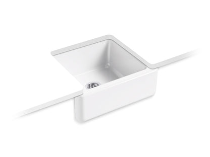 KOHLER K-5665-FF Whitehaven 23-1/2" undermount single-bowl farmhouse kitchen sink - Sea Salt