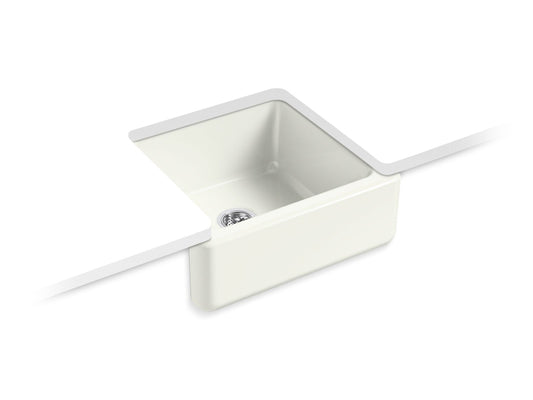 KOHLER K-5665-NY Whitehaven 23-1/2" Undermount Single-Bowl Farmhouse Kitchen Sink In Dune