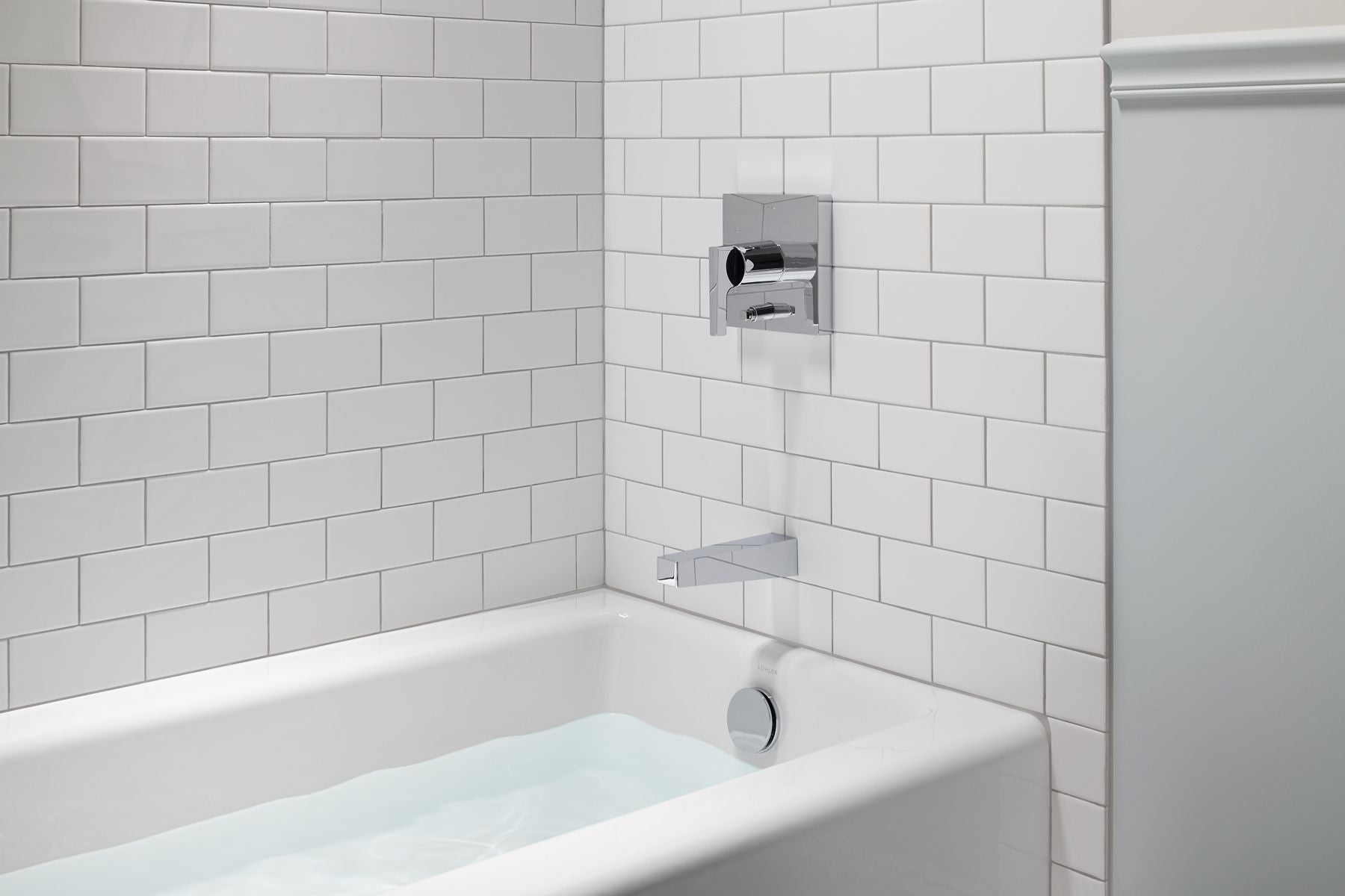 KOHLER K-838-34 Bellwether 60" X 30-1/4" Alcove Bath, Right Drain - Fresh Green