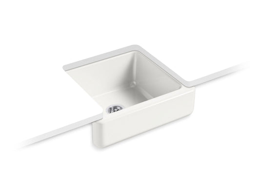 KOHLER K-5664-FF Whitehaven 23-1/2" Undermount Single-Bowl Farmhouse Kitchen Sink In Sea Salt