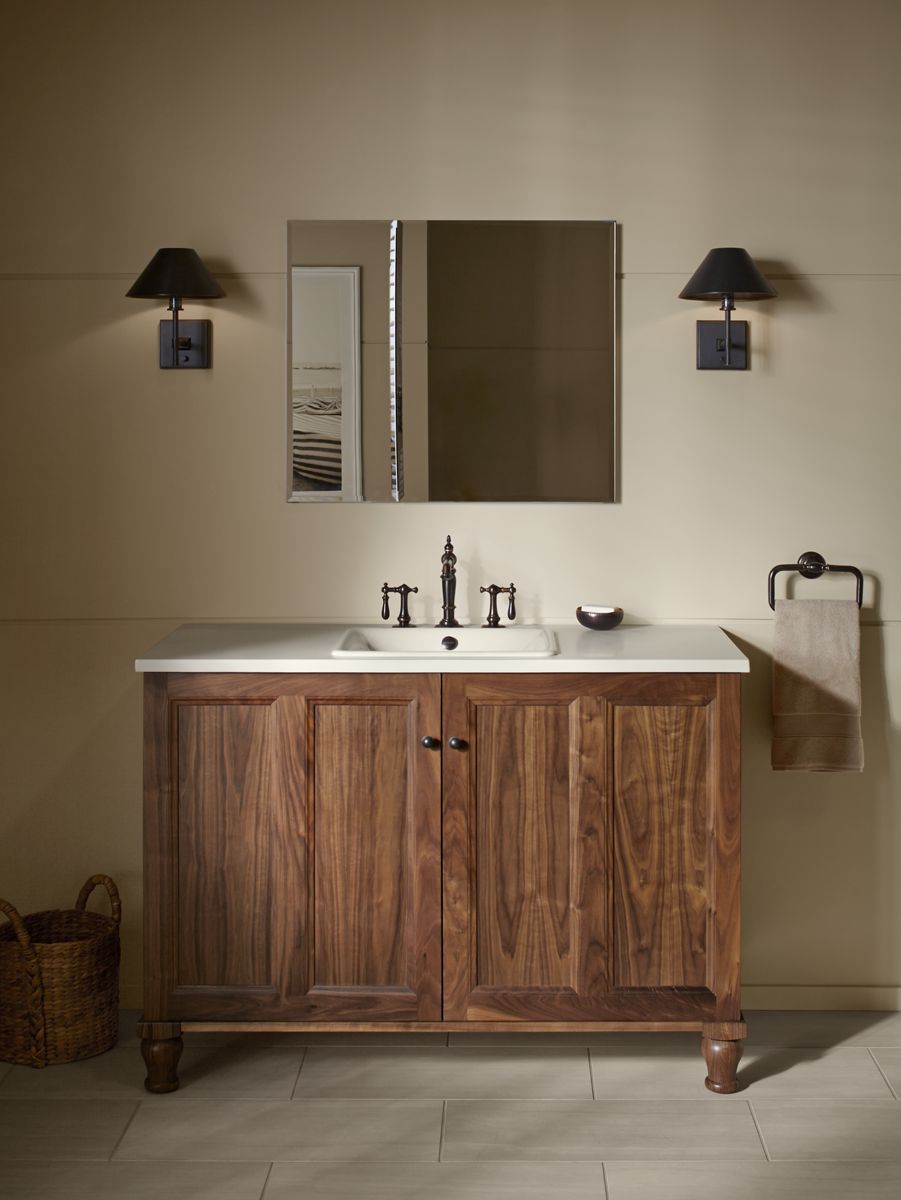 KOHLER K-CB-CLC3026FS 30" W X 26" H Aluminum Two-Door Medicine Cabinet With Mirrored Doors, Beveled Edges