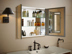 KOHLER K-CB-CLC3026FS 30" W X 26" H Aluminum Two-Door Medicine Cabinet With Mirrored Doors, Beveled Edges
