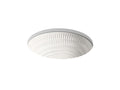 KOHLER K-17889-RL-K8 Derring 19-1/2" Oval Undermount Bathroom Sink - Translucent White