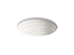 KOHLER K-17889-RL-K8 Derring 19-1/2" Oval Undermount Bathroom Sink - Translucent White