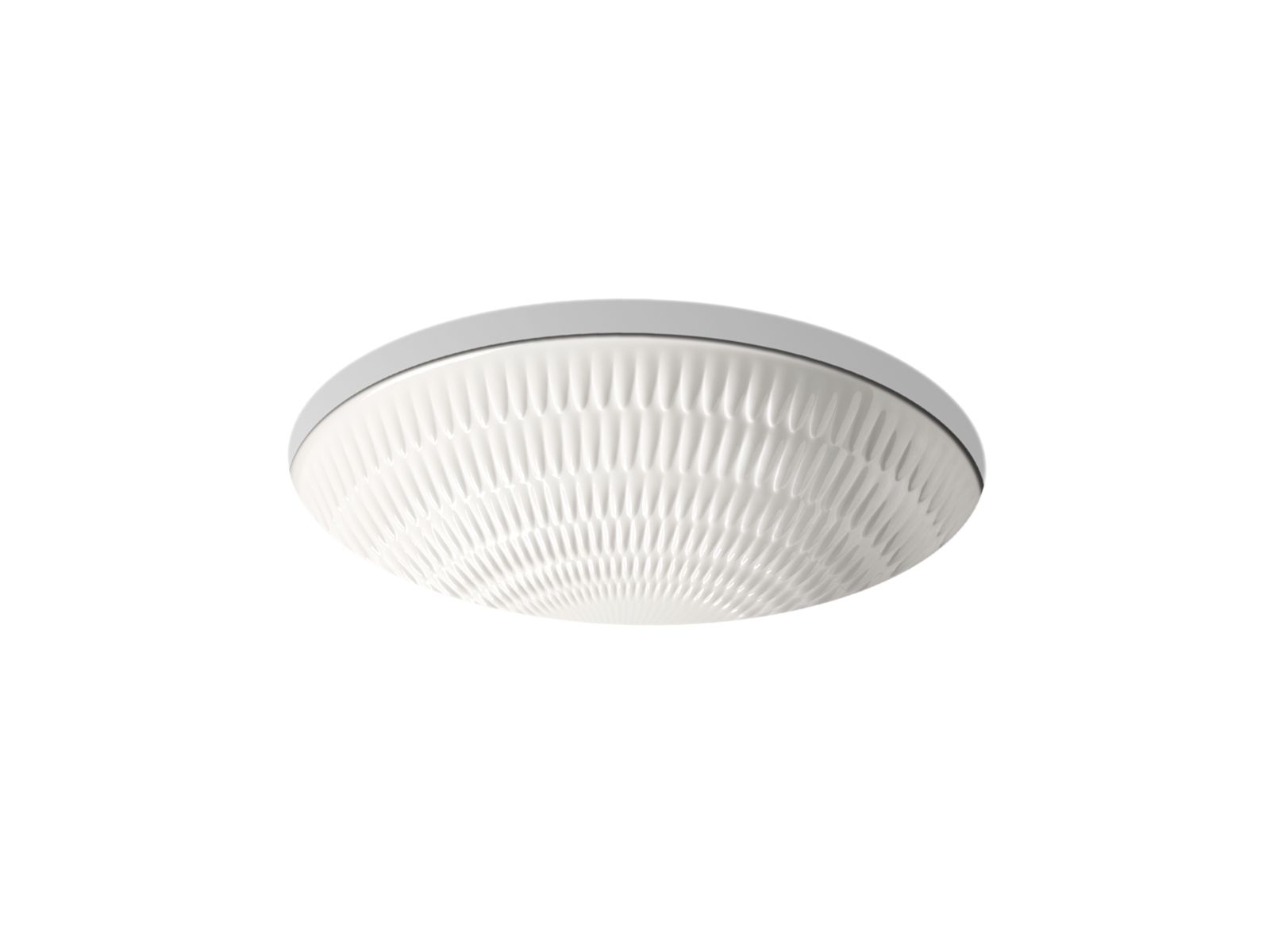 KOHLER K-17889-RL-K8 Derring 19-1/2" oval undermount bathroom sink - Translucent White