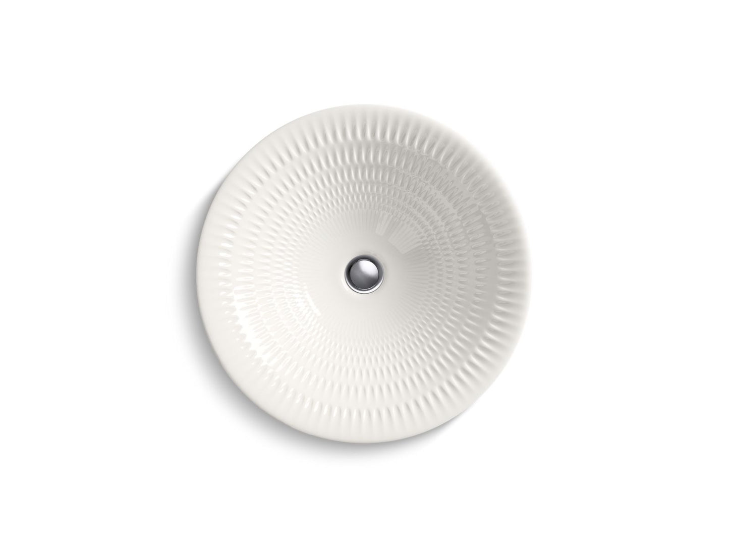 KOHLER K-17890-RL-PRL Derring Carillon 17-3/4" round drop-in bathroom sink, no overflow - Pearlized