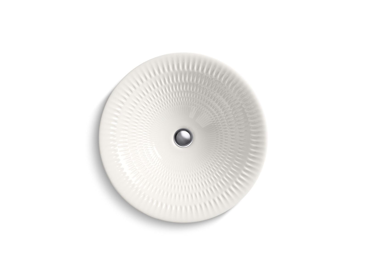 KOHLER K-17890-RL-RB2 Derring Carillon 17-3/4" Round Drop-In Bathroom Sink, No Overflow - Bourbon Rutile