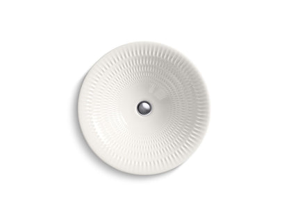KOHLER K-17890-RL-PRL Derring Carillon 17-3/4" round drop-in bathroom sink, no overflow - Pearlized