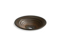 KOHLER K-17890-RL-RB2 Derring Carillon 17-3/4" Round Drop-In Bathroom Sink, No Overflow - Bourbon Rutile
