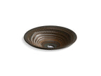 KOHLER K-17890-RL-RB2 Derring Carillon 17-3/4" Round Drop-In Bathroom Sink, No Overflow - Bourbon Rutile