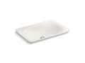 KOHLER K-17916-RL-K8 Derring Carillon 21" Rectangular Drop-In Bathroom Sink, No Overflow - Translucent White