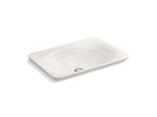 KOHLER K-17916-RL-K8 Derring Carillon 21" Rectangular Drop-In Bathroom Sink, No Overflow - Translucent White