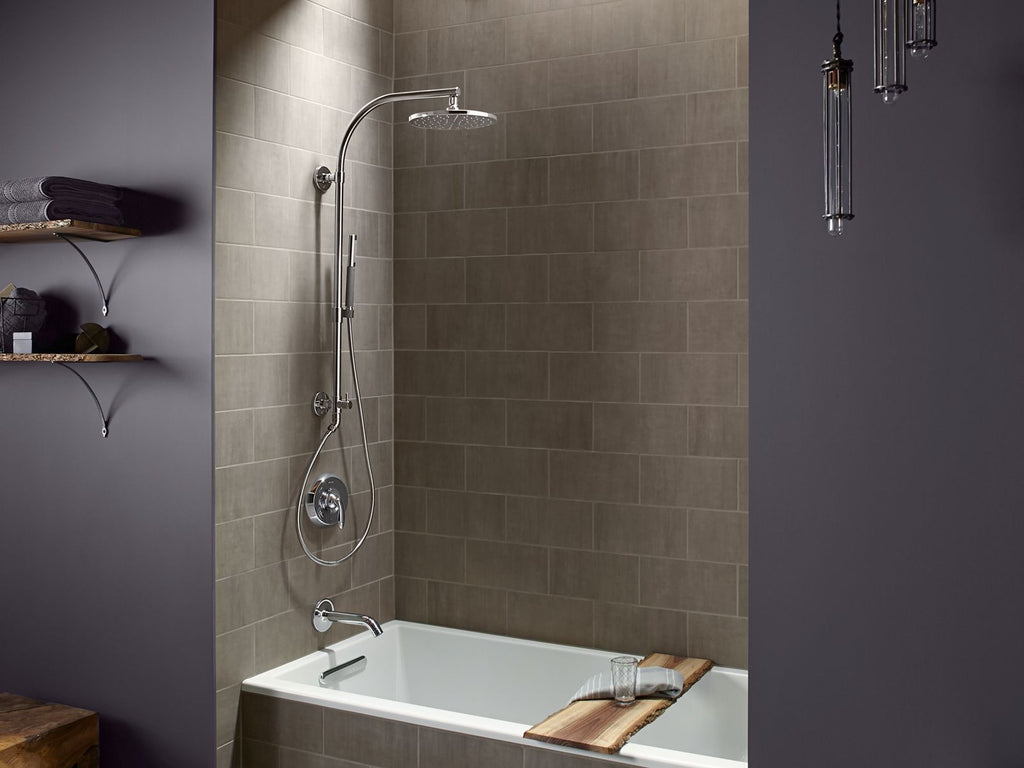 KOHLER K-45210-BL Hydrorail-R Beam Shower Column For Rainhead And Handshower - Matte Black