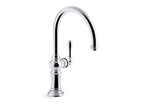 KOHLER K-99263-AF Artifacts Single-Handle Kitchen Sink Faucet - Vibrant French Gold