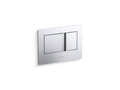 KOHLER K-8857-CP Bevel Flush Actuator Plate For 2"X4" In-Wall Tank And Carrier System - Polished Chrome