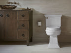 KOHLER K-6669-7 Memoirs Stately Two-Piece Elongated Toilet With Concealed Trapway, 1.28 Gpf - Black Black