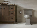 KOHLER K-6428-0 Memoirs Stately One-Piece Compact Elongated Toilet With Skirted Trapway, 1.28 Gpf - White