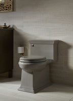 KOHLER K-6428-0 Memoirs Stately One-Piece Compact Elongated Toilet With Skirted Trapway, 1.28 Gpf - White