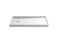 KOHLER K-8459-0 Rely 60" X 32" Alcove Shower Base, Left Drain - White