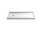 KOHLER K-8459-0 Rely 60" X 32" Alcove Shower Base, Left Drain - White