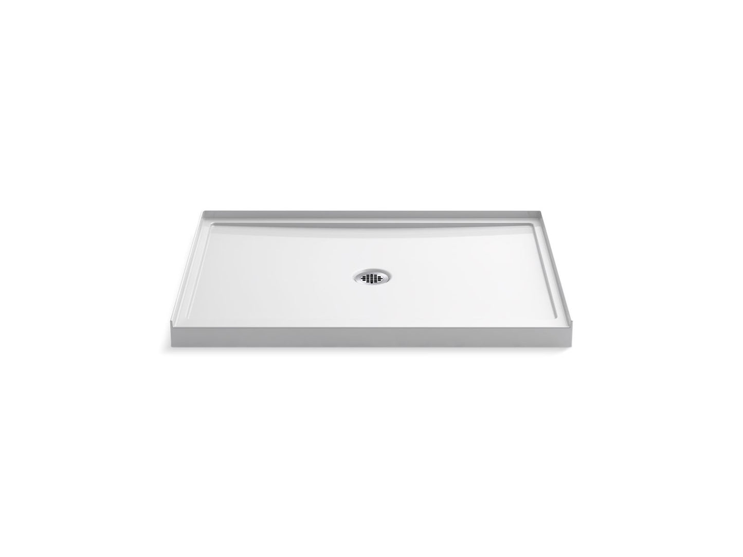 KOHLER K-8461-0 Rely 48" X 34" Alcove Shower Base, Center Drain In White