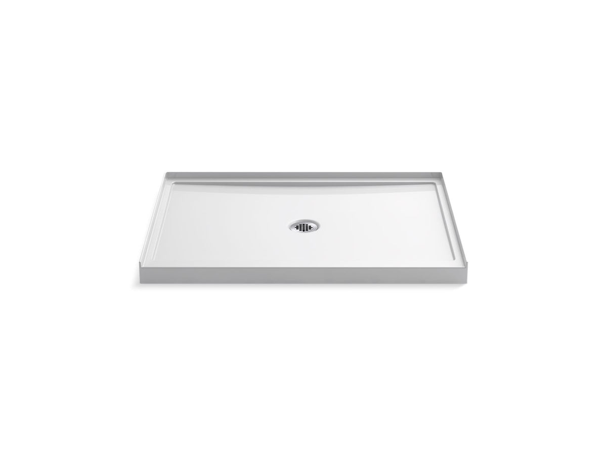 KOHLER K-8461-0 Rely 48" X 34" Alcove Shower Base, Center Drain - White