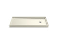 KOHLER K-8458-96 Rely 60" X 32" Alcove Shower Base, Right Drain - Biscuit