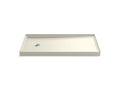 KOHLER K-8459-96 Rely 60" X 32" Alcove Shower Base, Left Drain - Biscuit