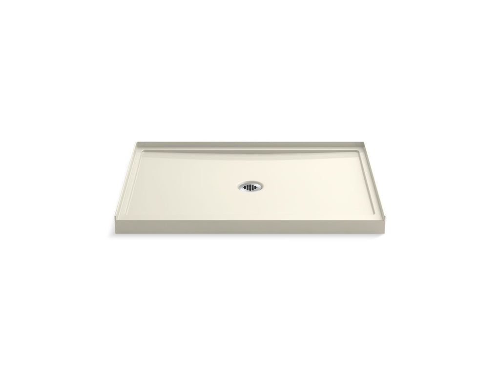 KOHLER K-8461-96 Rely 48" X 34" Alcove Shower Base, Center Drain - Biscuit