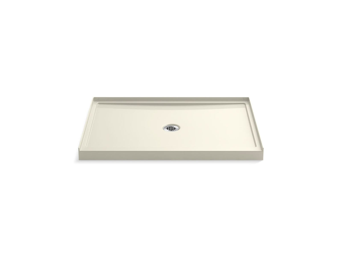 KOHLER K-8461-96 Rely 48" X 34" Alcove Shower Base, Center Drain - Biscuit