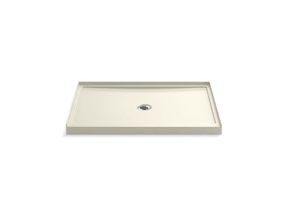 KOHLER K-8461-96 Rely 48" x 34" alcove shower base, center drain - Biscuit