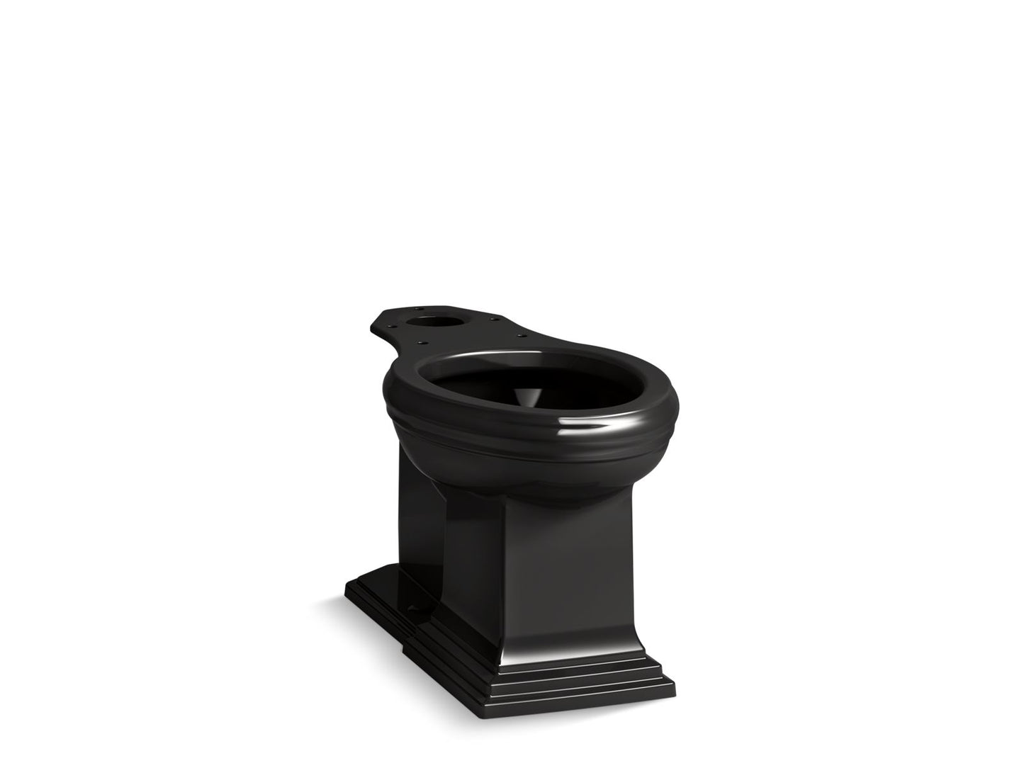 KOHLER K-5626-7 Memoirs Elongated Toilet Bowl With Concealed Trapway In Black Black