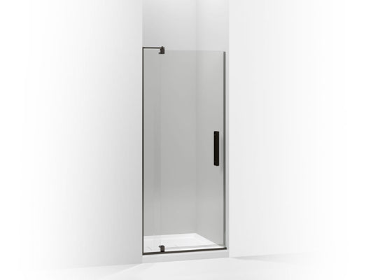 KOHLER K-707500-L-ABZ Revel Pivot Shower Door, 70" H X 27-5/16 - 31-1/8" W, With 1/4" Thick Crystal Clear Glass In Anodized Dark Bronze