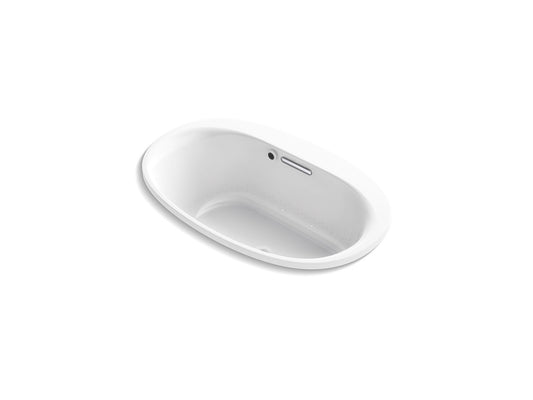 KOHLER K-5714-GH-0 Underscore 59-3/4" X 35-3/4" Drop-In Heated Bubblemassage Air Bath In White