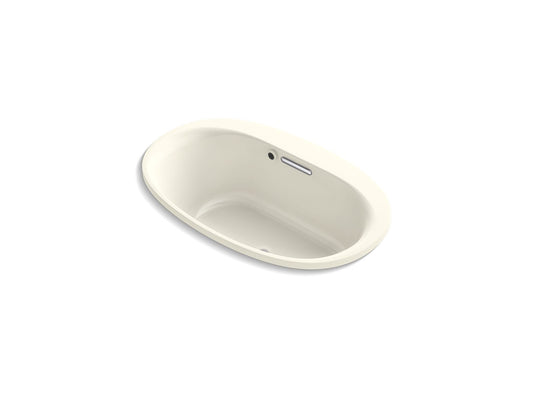 KOHLER K-5713-W1-96 Underscore 59-3/4" X 35-3/4" Drop-In Bath With Bask Heated Surface In Biscuit