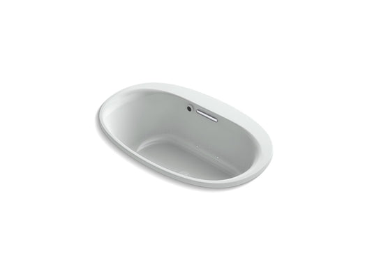 KOHLER K-5714-GH-95 Underscore 59-3/4" X 35-3/4" Drop-In Heated Bubblemassage Air Bath In Ice Grey