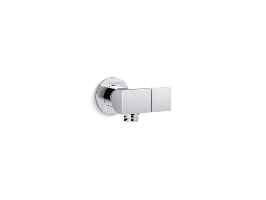 KOHLER K-98354-BL Exhale Wall-Mount Handshower Holder With Supply Elbow And Check Valve - Matte Black