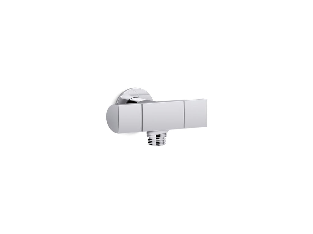 KOHLER K-98355-CP Exhale Wall-Mount Handshower Holder With Supply Elbow And Volume Control - Polished Chrome
