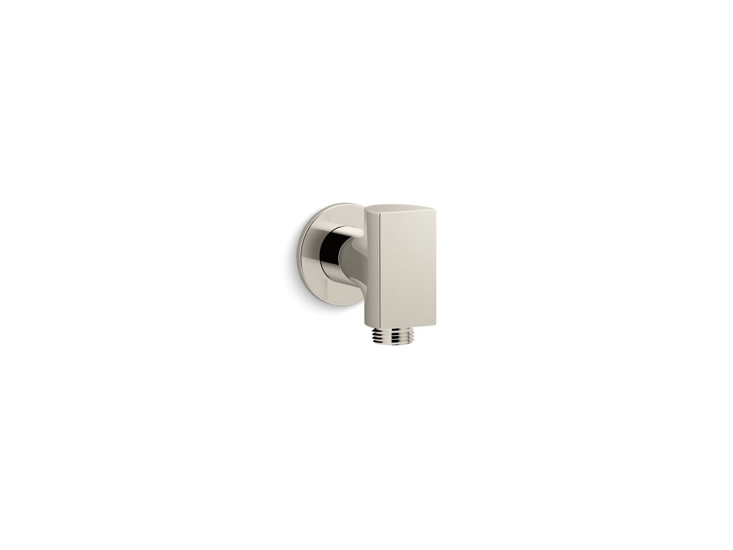 KOHLER K-98352-SN Exhale Wall-Mount Supply Elbow In Vibrant Polished Nickel