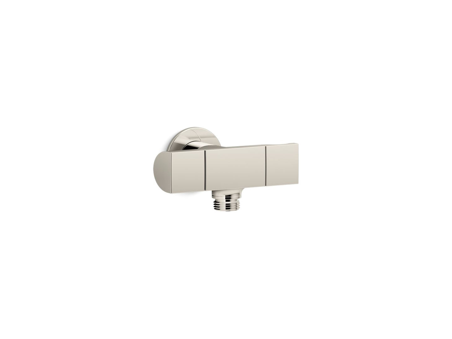KOHLER K-98355-SN Exhale Wall-mount handshower holder with supply elbow and volume control - Vibrant Polished Nickel