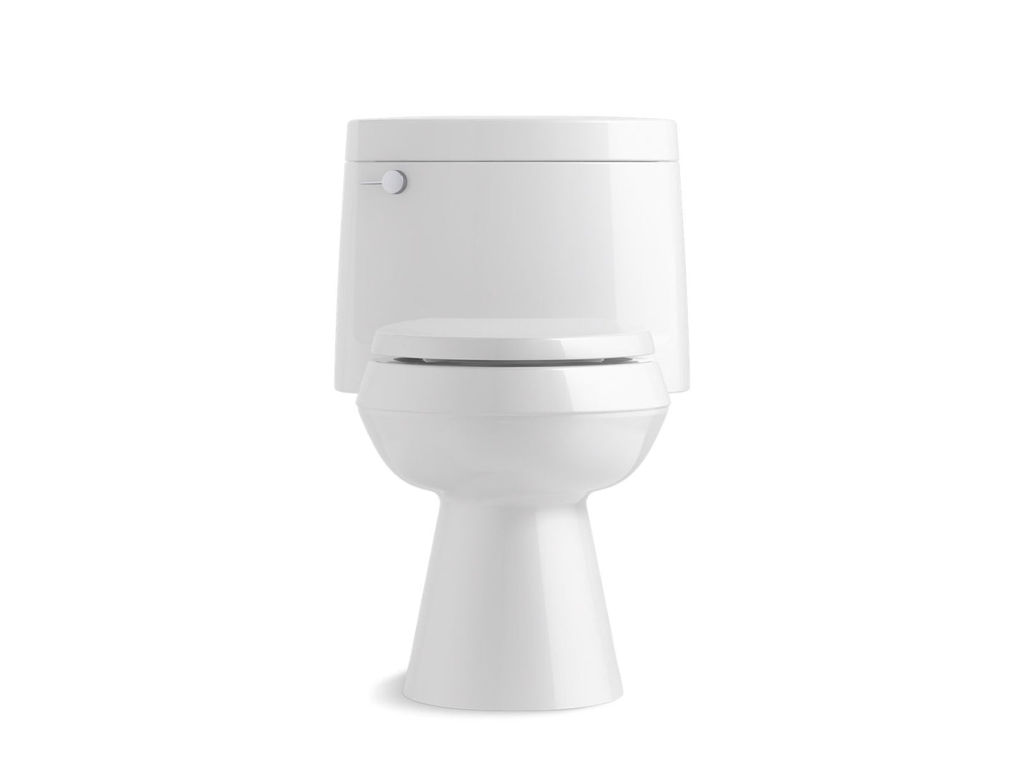 KOHLER K-3619-0 Cimarron One-Piece Elongated Toilet With Concealed Trapway, 1.28 Gpf In White