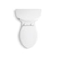 KOHLER K-3619-0 Cimarron One-Piece Elongated Toilet With Concealed Trapway, 1.28 Gpf In White