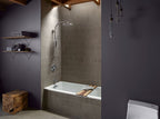 KOHLER K-45209-2MB Hydrorail-R Arch Shower Column - Vibrant Brushed Moderne Brass