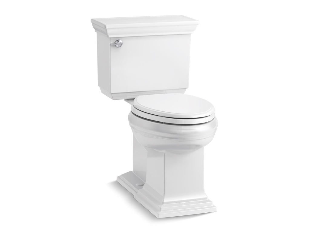 KOHLER K-6669-7 Memoirs Stately Two-Piece Elongated Toilet With Concealed Trapway, 1.28 Gpf - Black Black