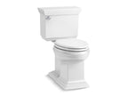 KOHLER K-6669-7 Memoirs Stately Two-Piece Elongated Toilet With Concealed Trapway, 1.28 Gpf - Black Black
